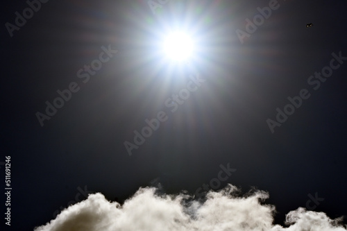 Photography blue sky with clouds