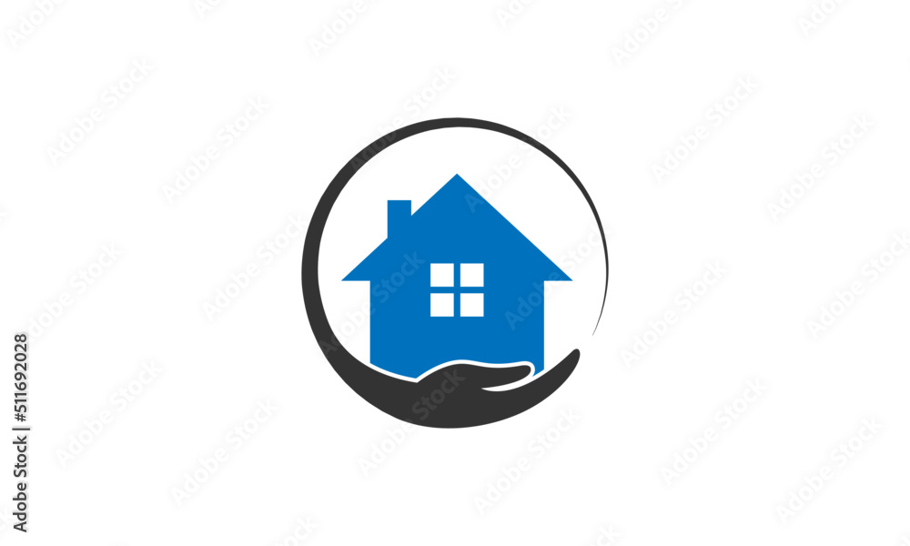 home care logo design template. home vector icon home care logo design template. home vector icon