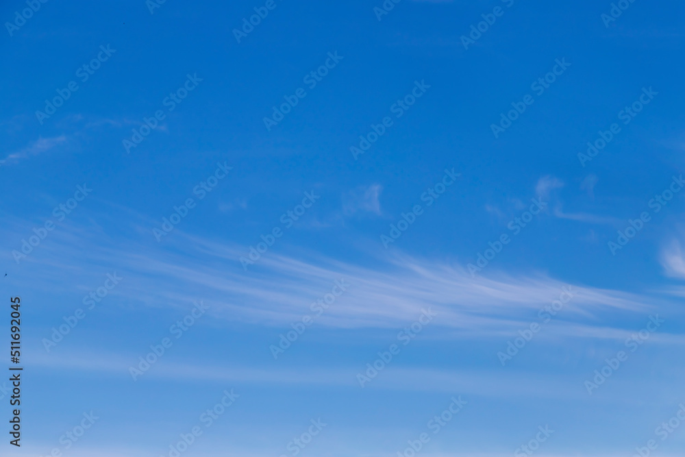 Blue sky cirrus clouds. Blue sky cirrus clouds.