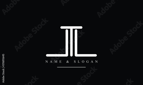 TL, LT, T, L abstract letters logo monogram