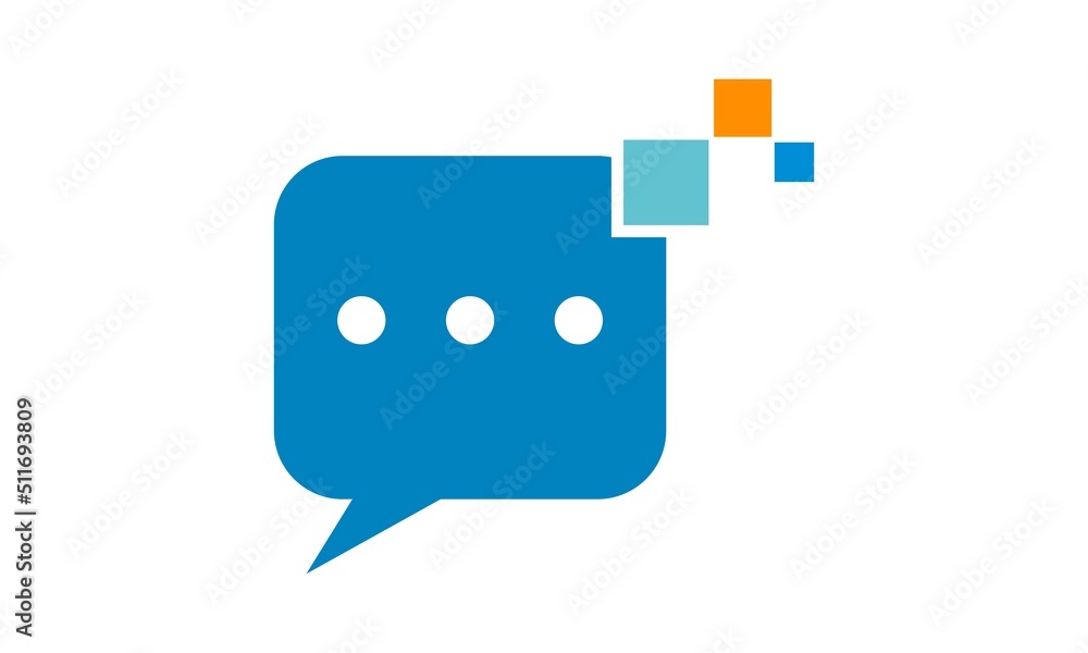 talk chat communication logo