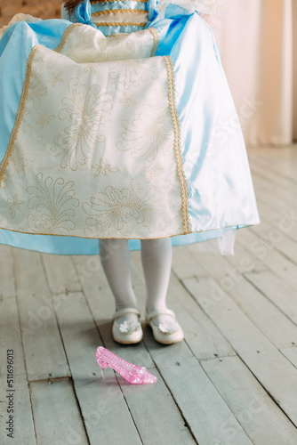 glass slipper little princess cinderella dress palace