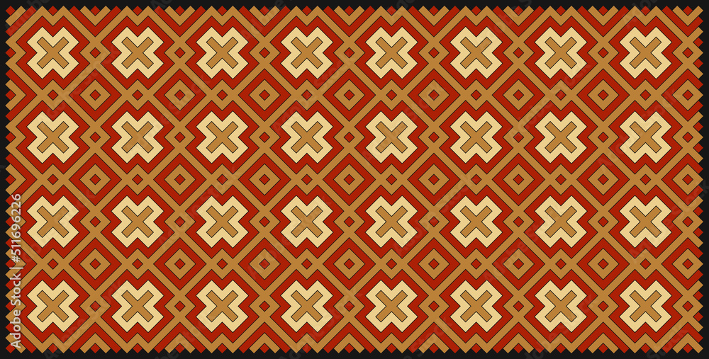 Multicolor truchet tiling connections illustration Multicolor truchet tiling connections illustration