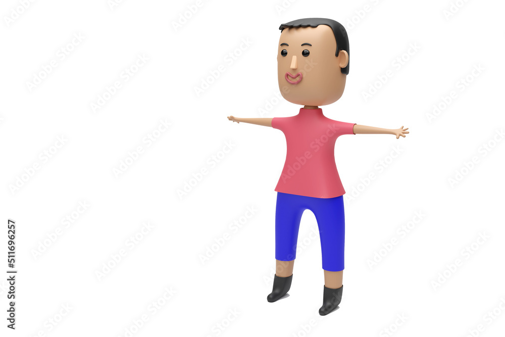 3d person with a smile 3d person with a smile