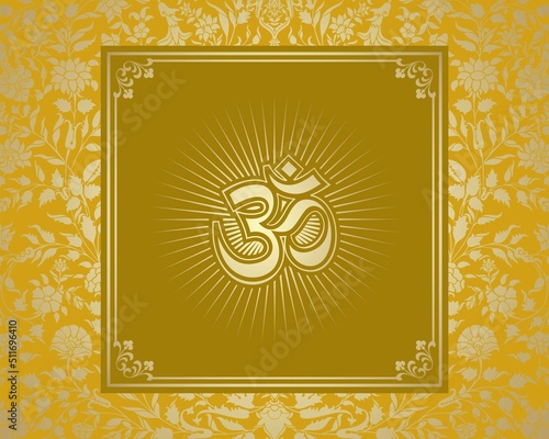 aum syllable , paisley design ,Hinduism , India	