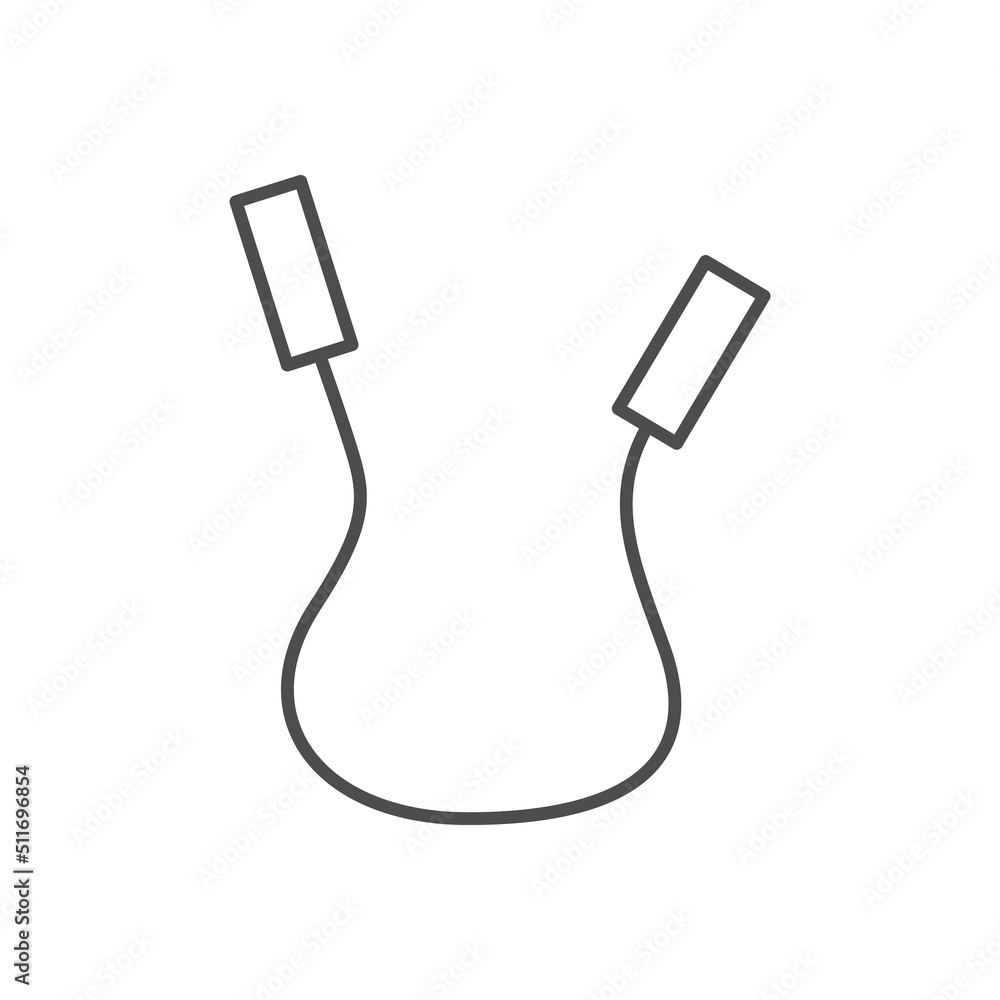 Obraz premium Skipping rope line outline icon