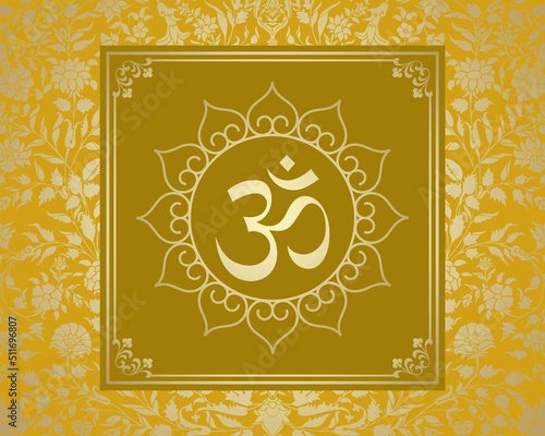 aum syllable , paisley design ,Hinduism , India	