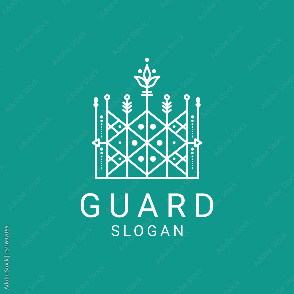 Guard logo design icon template