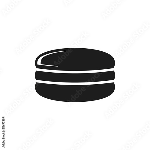 Macaroon icon. Vector. Flat design.