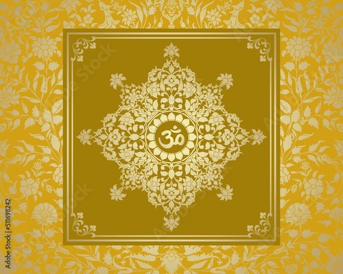aum syllable , paisley design ,Hinduism , India	