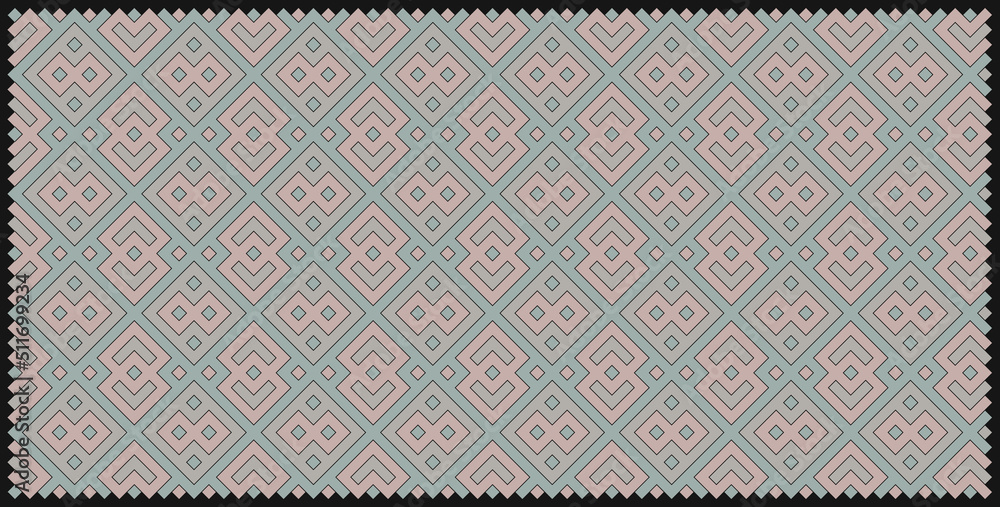 Multicolor truchet tiling connections illustration Multicolor truchet tiling connections illustration