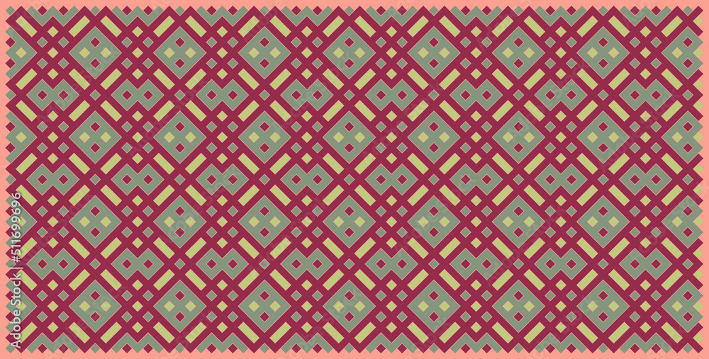 Multicolor truchet tiling connections illustration Multicolor truchet tiling connections illustration