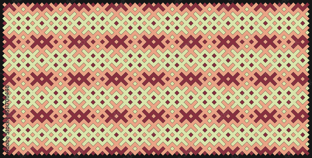 Multicolor truchet tiling connections illustration Multicolor truchet tiling connections illustration