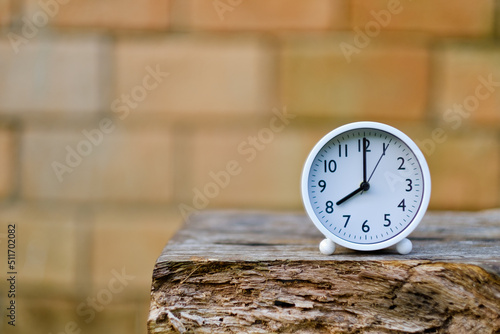 Wallpaper Mural alarm clock with nature background
 Torontodigital.ca