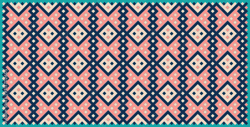 Multicolor truchet tiling connections illustration Multicolor truchet tiling connections illustration