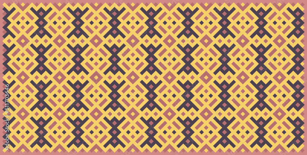 Multicolor truchet tiling connections illustration Multicolor truchet tiling connections illustration