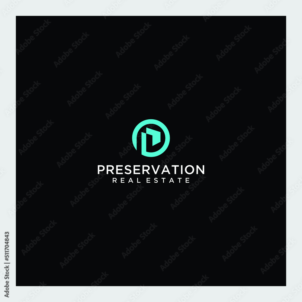 initial logo unique p initial logo unique p