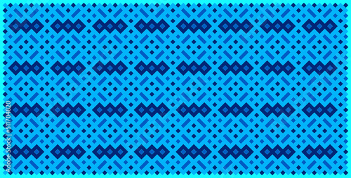 Multicolor truchet tiling connections illustration