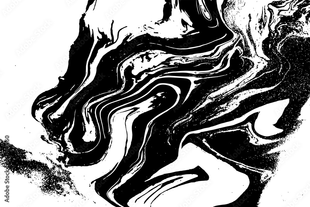 Marble background. Black and white grunge texture.