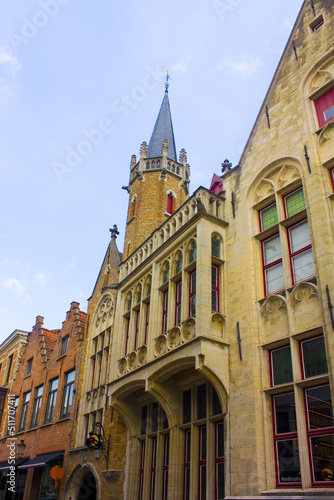 Medieval streets of Old Brugge, Belgium 