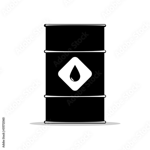 Oil tank icon. commodity volatility. vector illustration invesment concept