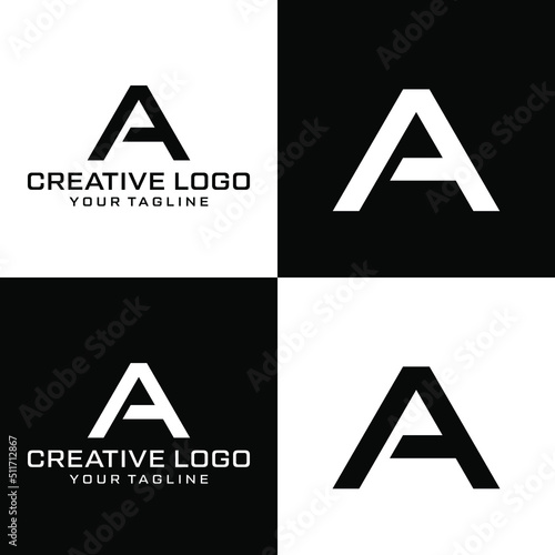 Creative letter a logo design vektor