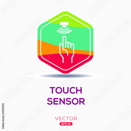 Creative (Touch Sensor) Icon, Vector sign.