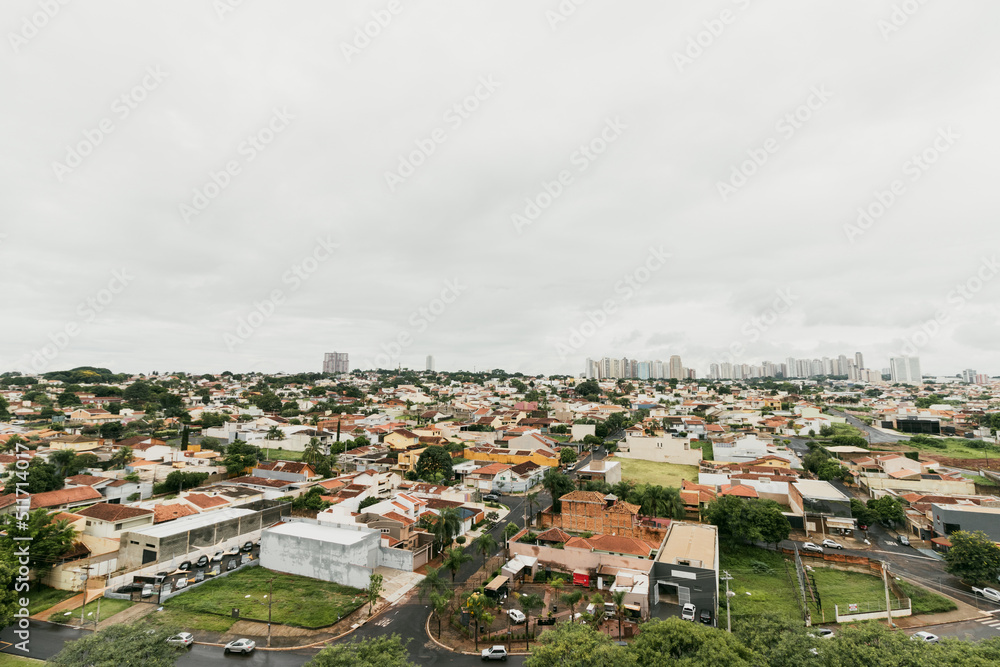 Ribeirao Preto City - Panoramic View at the City Center of Famous Brazilian City