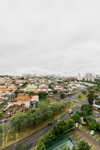 Fototapeta Naklejka Na Ścianę i Meble -  Ribeirao Preto City - Panoramic View at the City Center of Famous Brazilian City