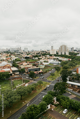 Ribeirao Preto City - Panoramic View at the City Center of Famous Brazilian City