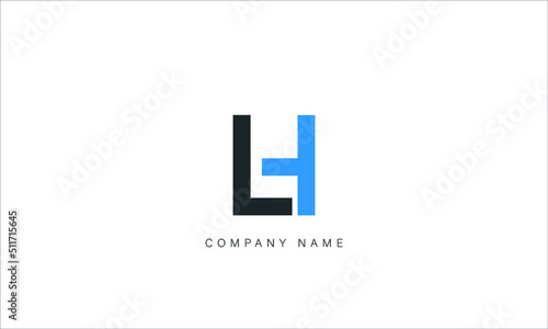 HL, LH Abstract Letters Logo Monogram photo