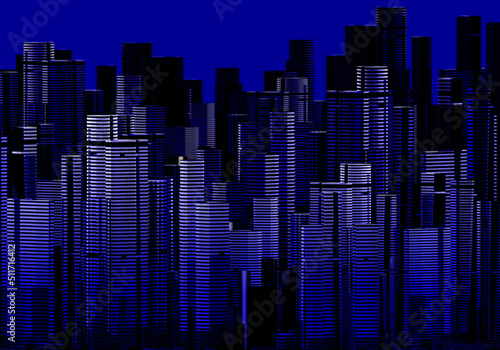 Urban background. Downtown ...