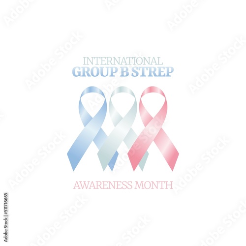 vector graphic of international group b strep awareness month good for international group b strep awareness month celebration. flat design. flyer design.flat illustration. photo