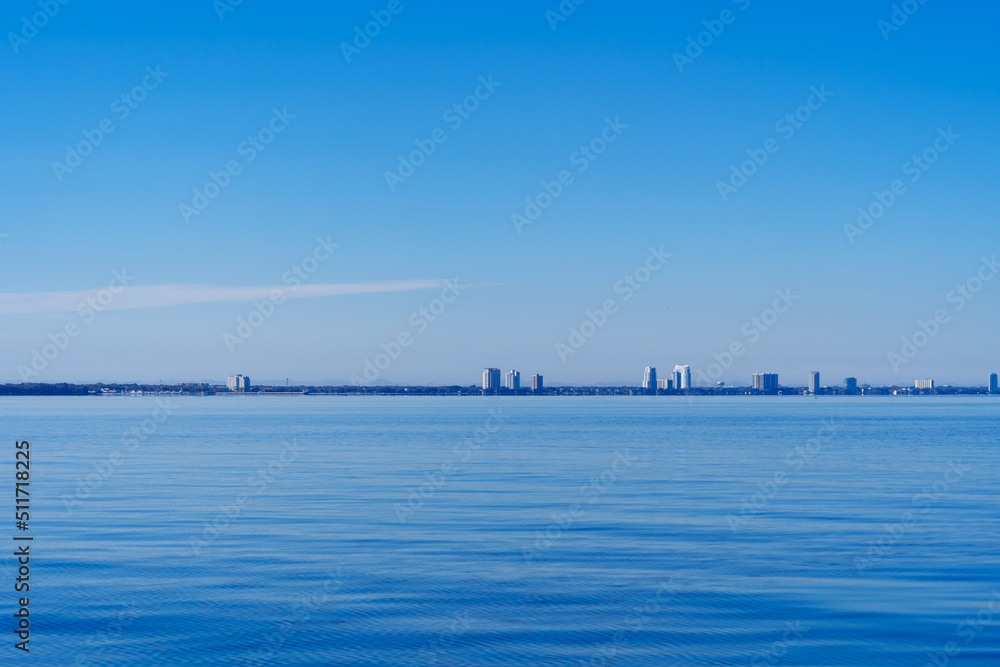 Florida Tampa bay harbor and port landscape	