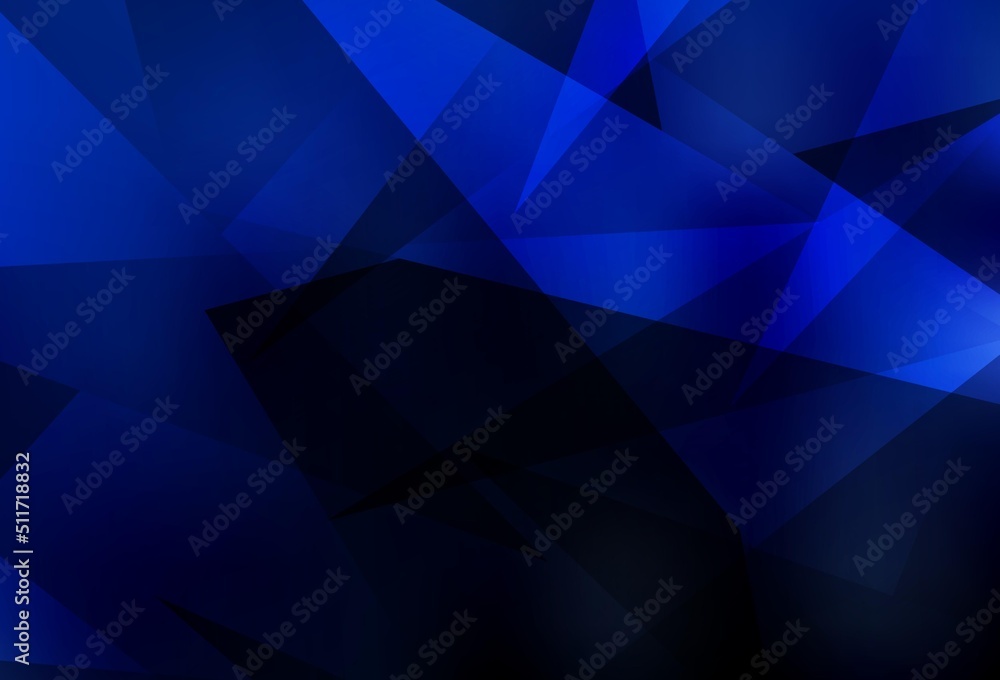 Dark BLUE vector background with polygonal style. Dark BLUE vector background with polygonal style.