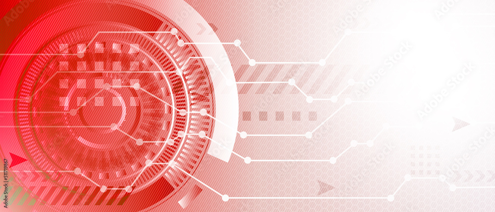 Obraz premium red abstract technology speed concept