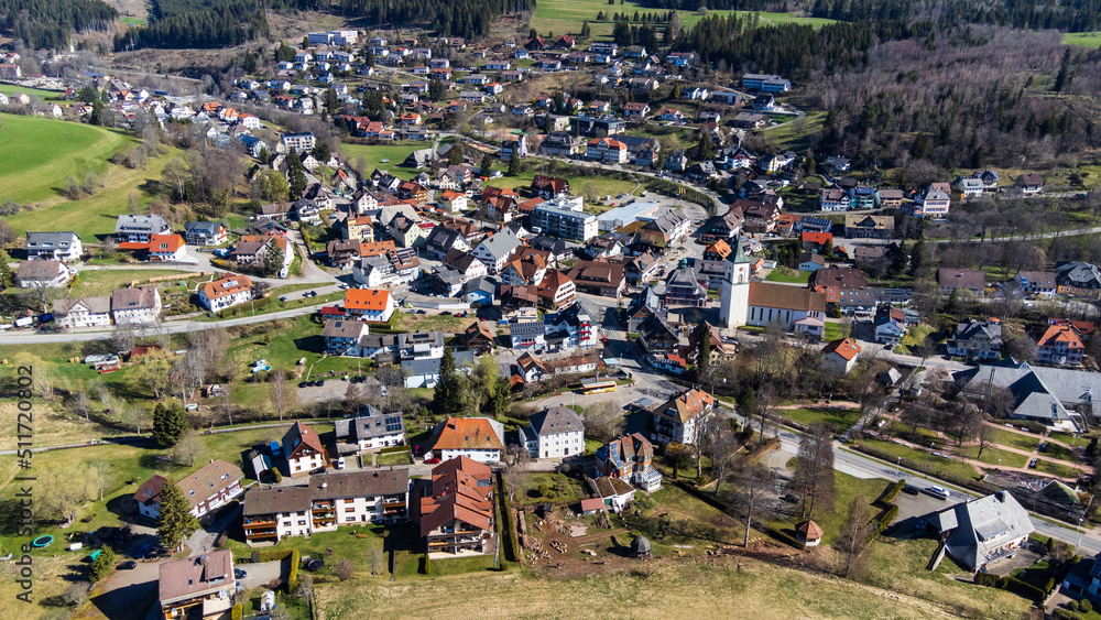 Luftbild von Lenzkirch im Schwarzwald