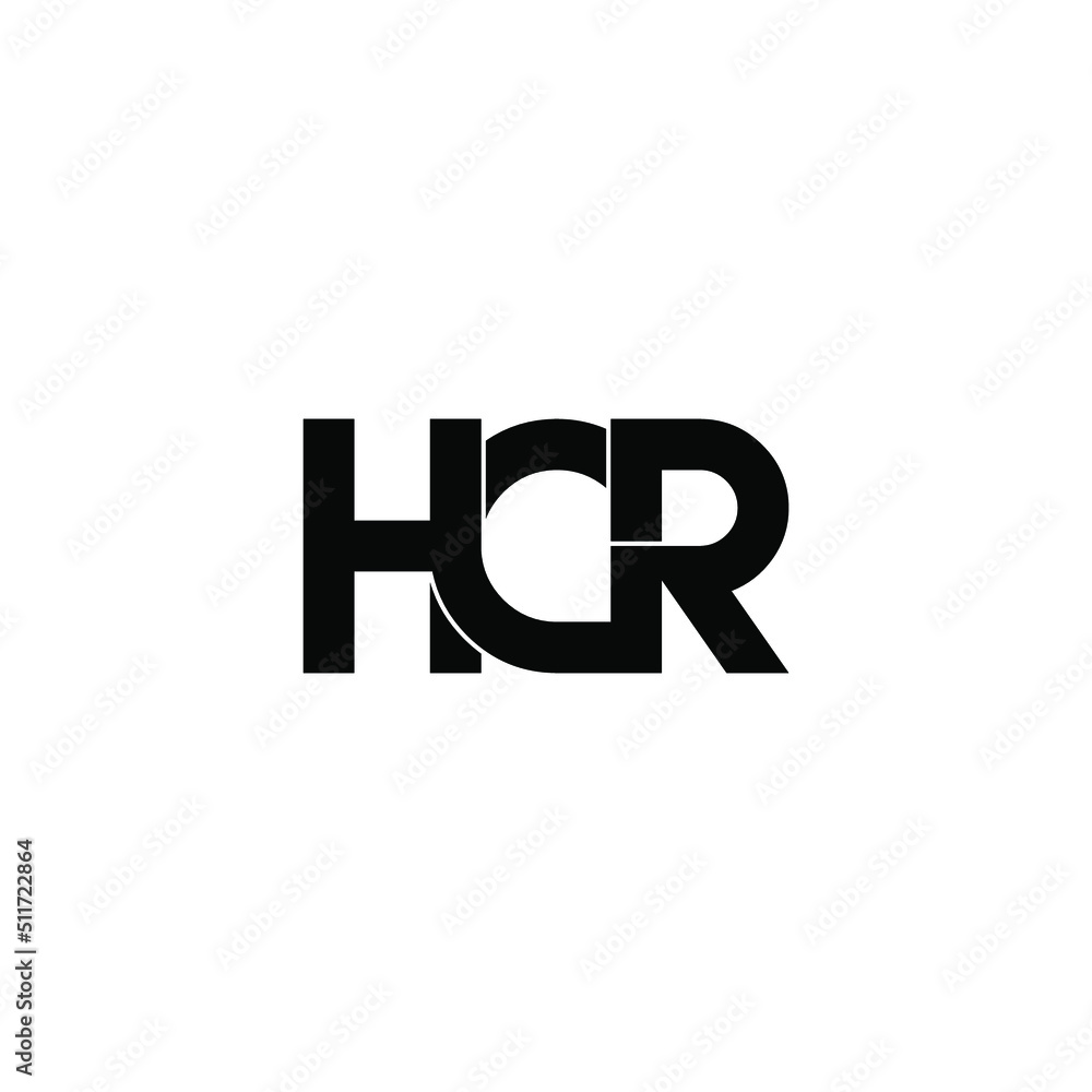 hcr letter original monogram logo design hcr letter original monogram logo design