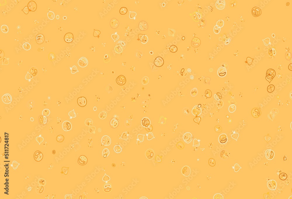 Light Brown vector texture with delicious snacks. Light Brown vector texture with delicious snacks.