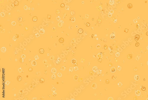 Light Brown vector texture with delicious snacks.