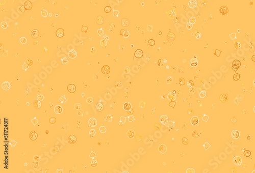 Light Brown vector texture with delicious snacks.