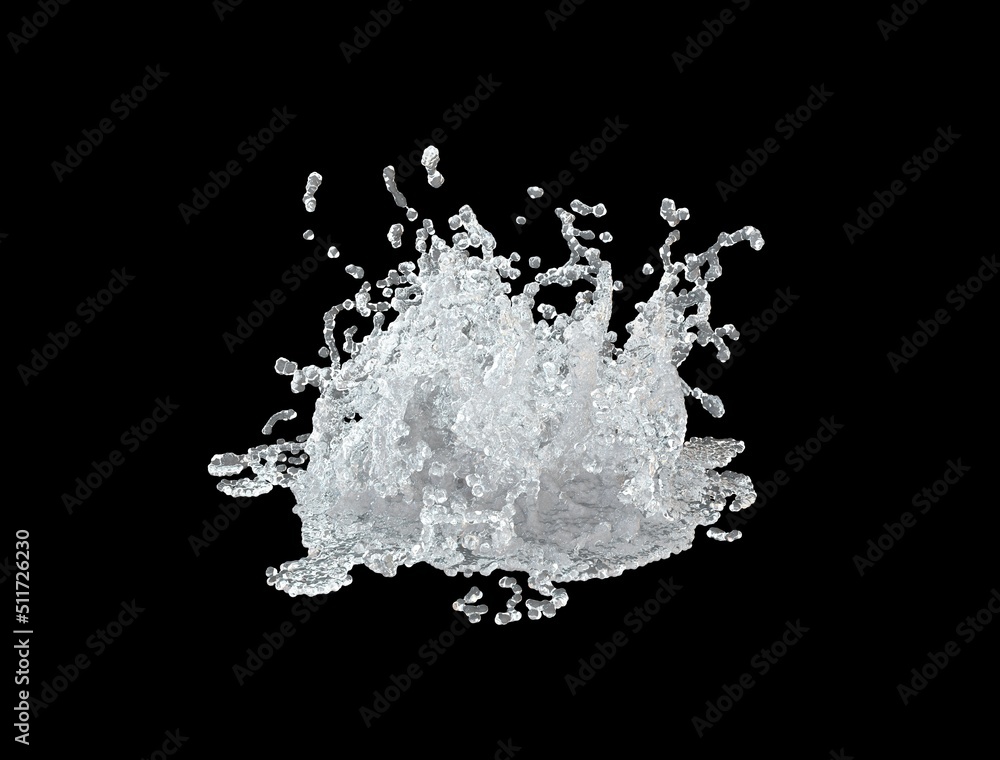 Obraz premium Water Splash Images 3D Rendering image HD