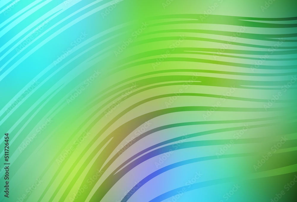 Obraz premium Light Blue, Yellow vector pattern with wry lines.