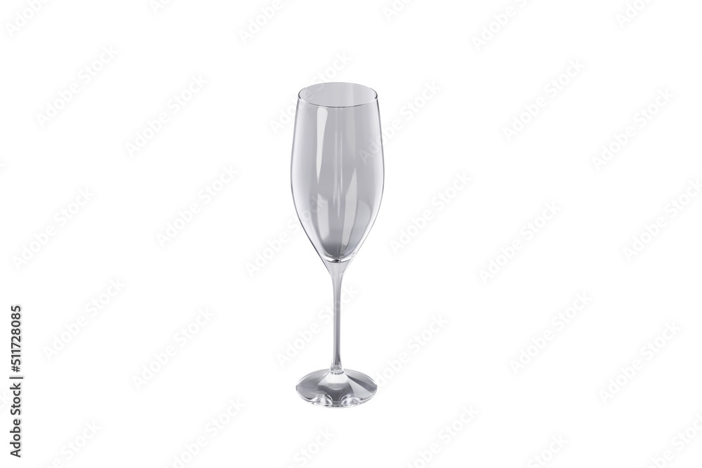 empty wine glass , 3D illustration empty wine glass , 3D illustration