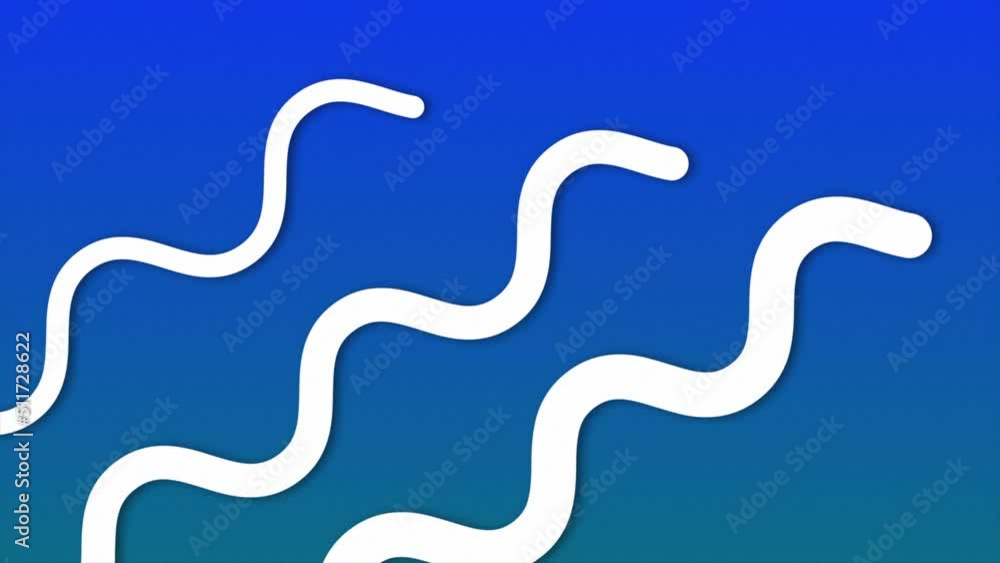 seamless looping wavy white lines on blue background. animated wiggly lines, zig-zag lines. 4k animation seamless looping wavy white lines on blue background. animated wiggly lines, zig-zag lines. 4k animation