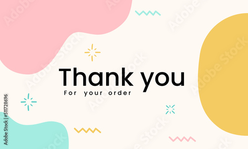 Editable modern social media tmplate. Milk blue, pink and yellow colors with abstract theme.