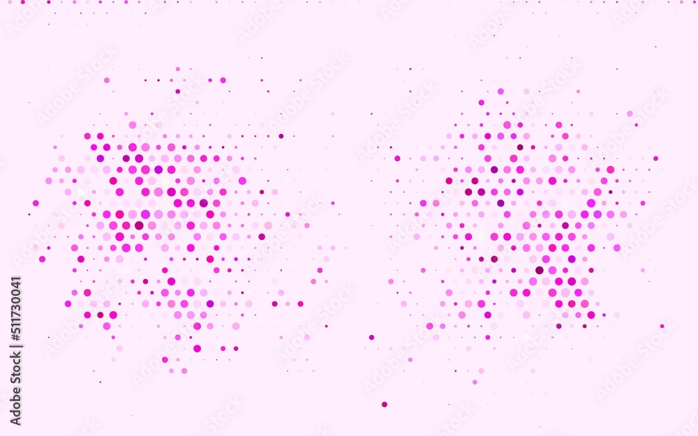 Light Pink vector Beautiful colored illustration with blurred circles in nature style.