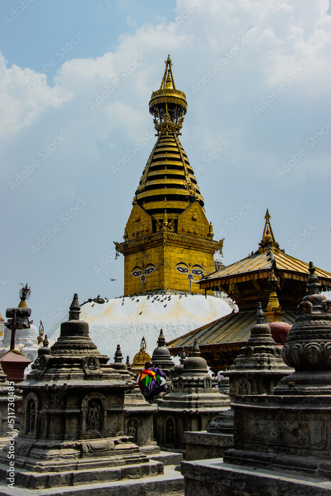 Naklejka premium Tranquil Buddhenath Stupa in Kathmandu, Nepal
