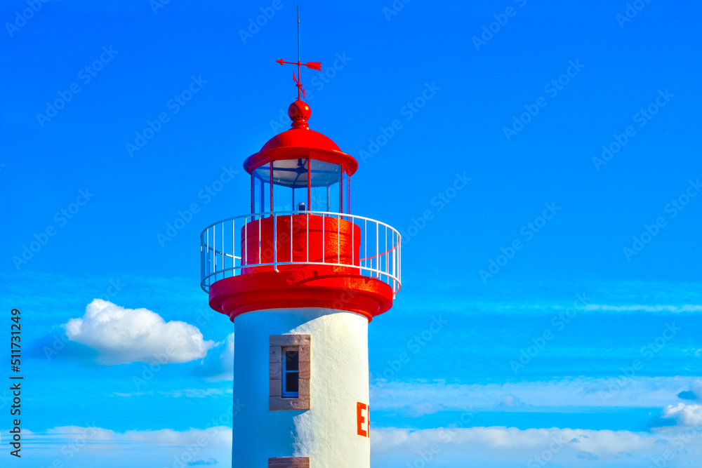 brittany : Erquy port, Lighthouse