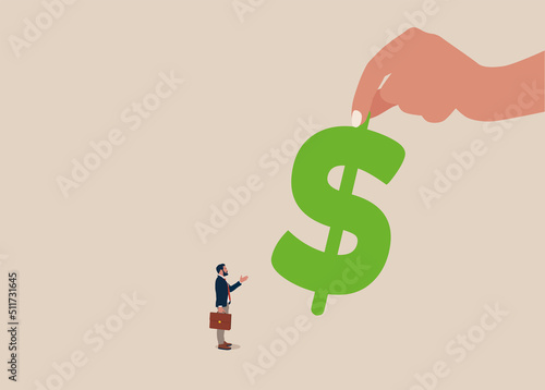 Business investment or consulting. Symbol of new opportunity, loan, help, support. 